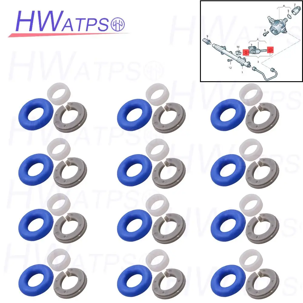 

2/4/6/8/12 SET 9A799890700 Fuel Injector Seal 06M998907 For Audi A1 8X1 8XK Convertible Porsche 971 Seat IV SC 6J8 04E906036AF
