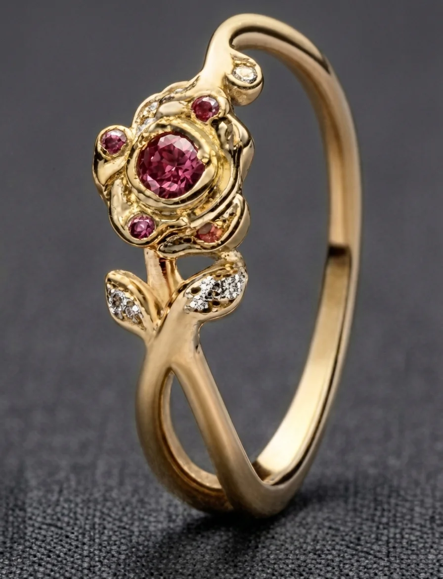 Hot Sale Sun Moon Butterfly Rose Colorful Zircon Adjustable Ring Set Wedding Party Promise Fine Jewelry Gift For Women Girls - view 4