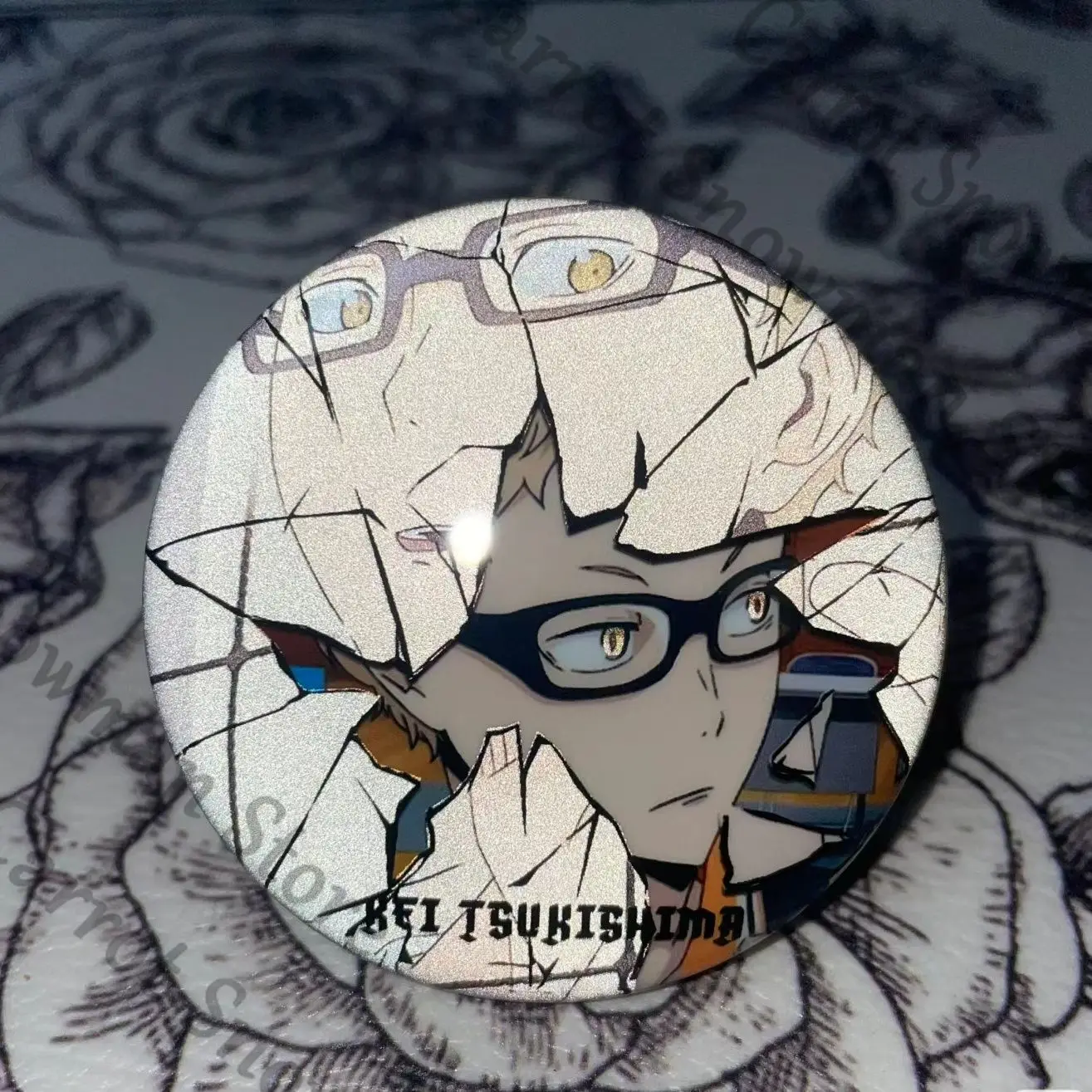 Haikyuu!! Shoyo Hinata Kei Tsukishima Kozume Kenma Tinplate Badge Emblem Brooch Cospaly Cartoon Gift