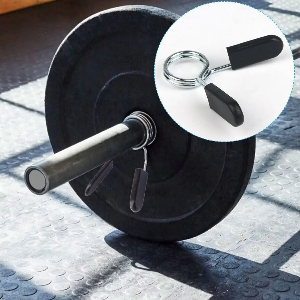 Dumbbell Lock Clamp Spring Clamp Collars Stainless Steel Spring Collar Clips Dumbbells Clips 25/28/30mm Exercise
