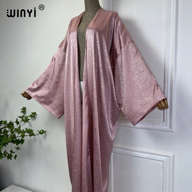 WINYI boho Kimono afrykańskie letnie elegancki kardigan bluzka damska luźna abaja na co dzień okrycie plażowe na imprezę sukienka boho kaftan