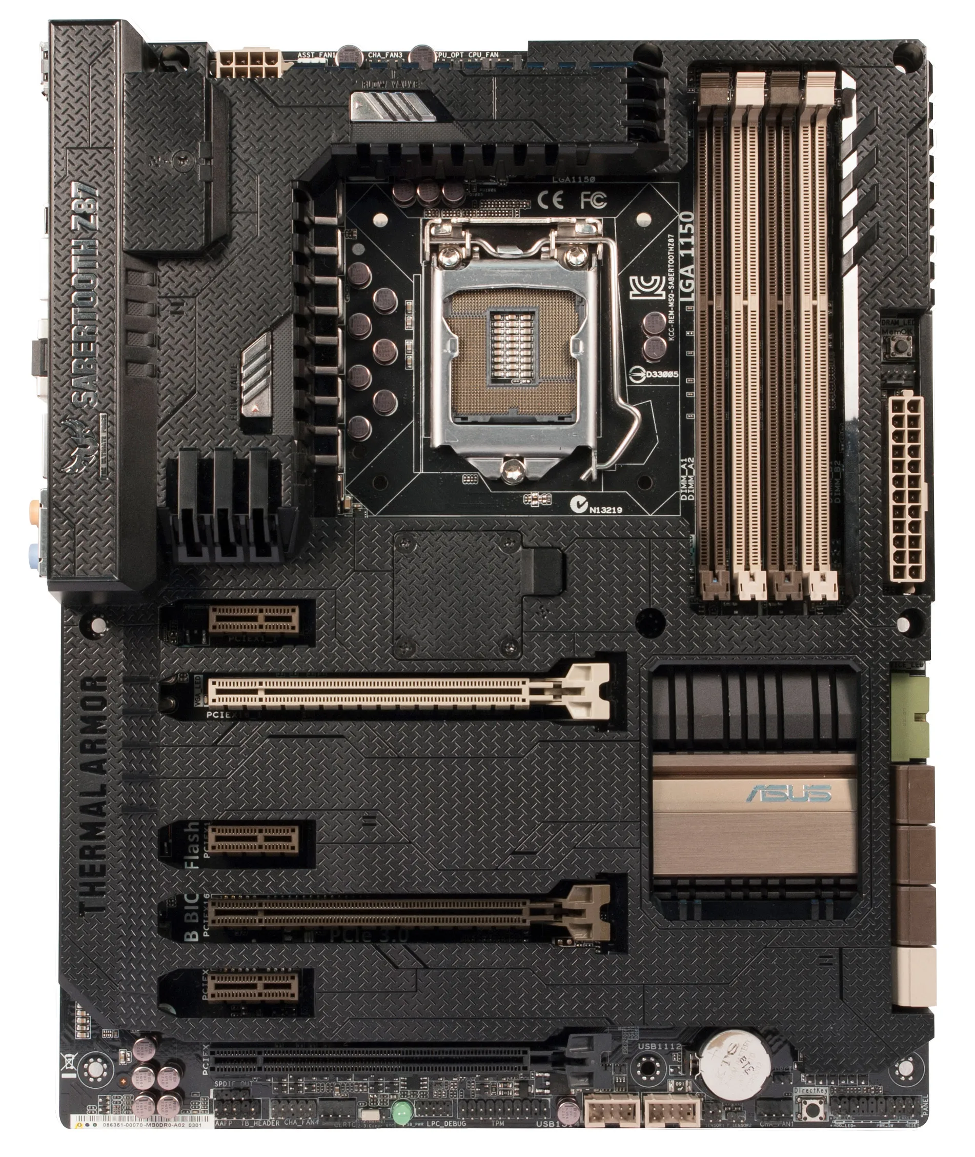 Z87 Motherboard Asus SABERTOOTH Z87 Motherboard LGA 1150 DDR3 32GB USB3.0 PCI-E 3.0 ATX support i3-4130  i7-4770 cpu new