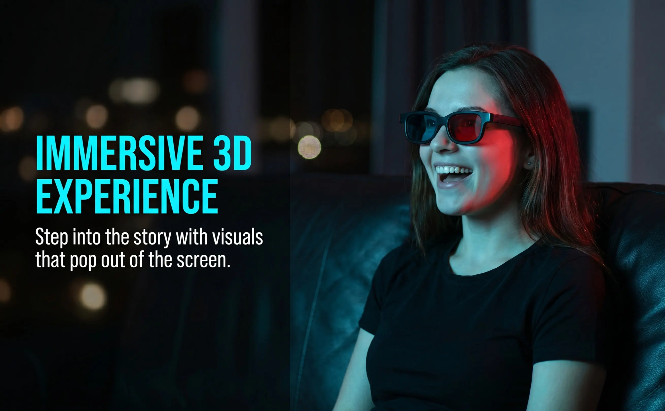 10Pcs 3D Viewing Glasses Red Blue Lens Lightweight Plastic Suitable for Theater TV Computer Monitor Home Use 3D Movie Experience