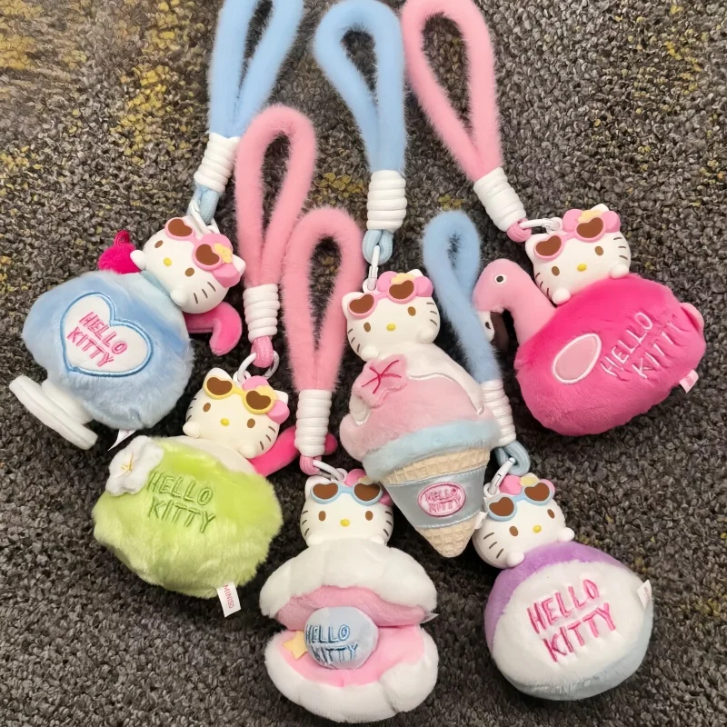 

100% натуральная Hellokitty, летняя черная кожаная серия, слепая коробка, кавайная подвеска, кукла с благовониями, загадочная коробка, коллекция аниме-фигурок