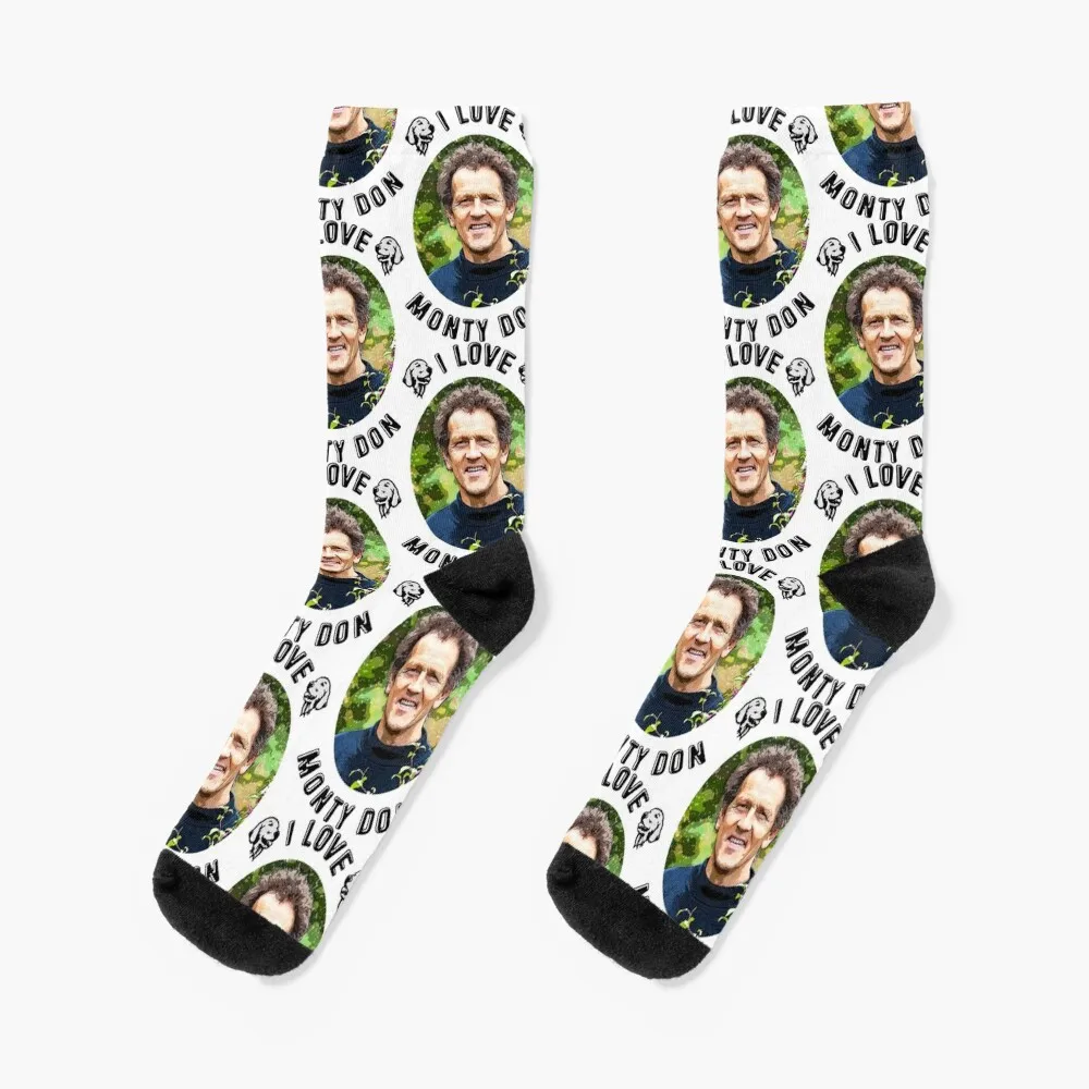 I LOVE MONTY DON GARDENER Socks Soccer Running new year Socks Women Men's