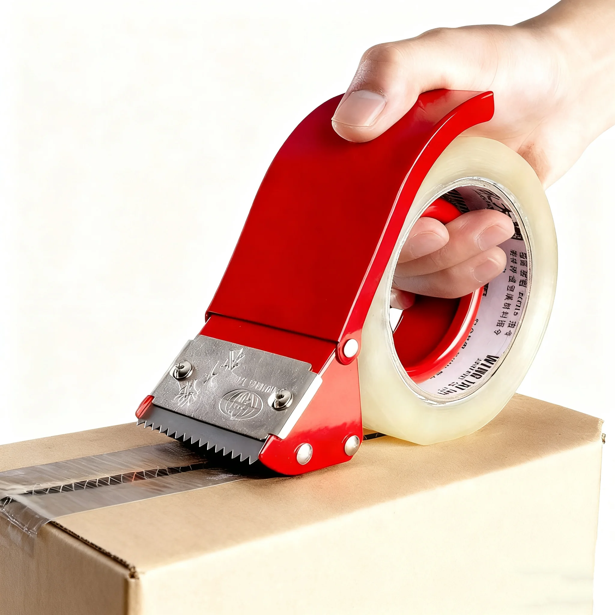 48mm/60mm/72mm Heavy duty handheld packaging tape dispenser, metal structure,used for efficient sealing of boxes