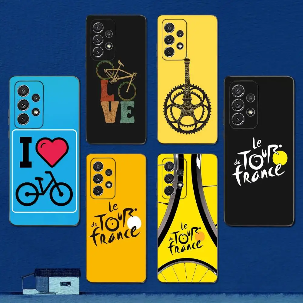 

Bike T-Tour DE F-France Phone Case For Samsung S22,S21,S20,S10,S9,S25,S24,S23,Ultra,FE,Plus,Lite,Soft Silicone Black Cover
