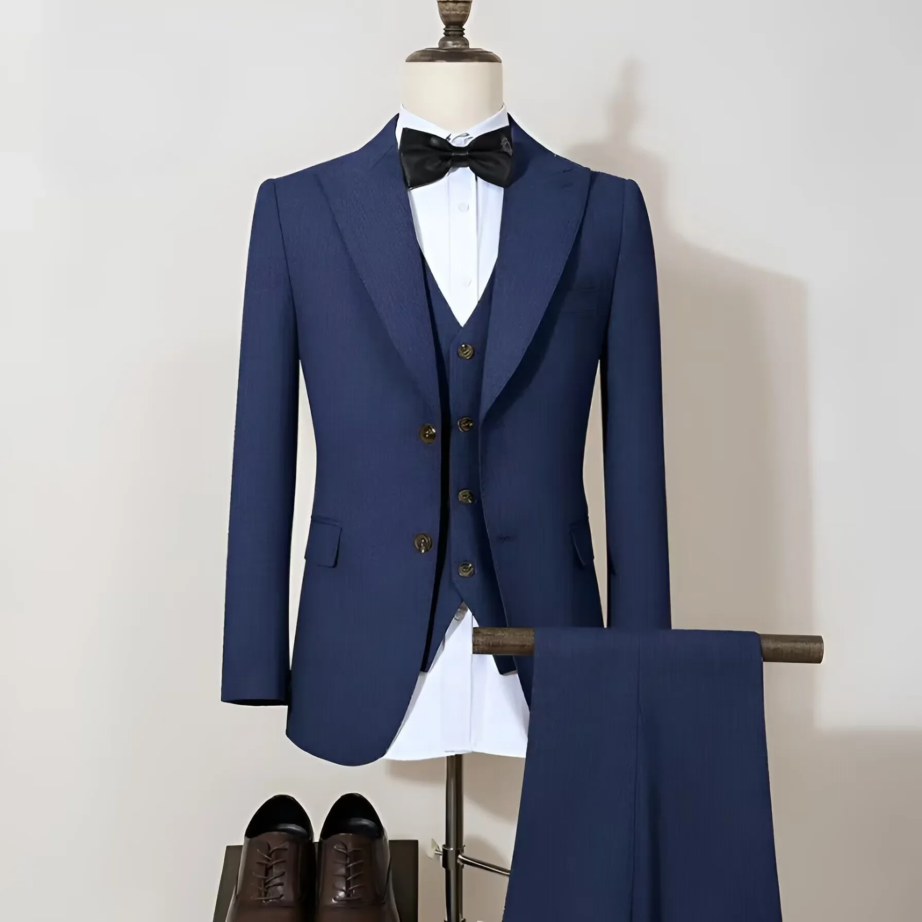 Formal ST Cassy new 2 buttons on suit modern design mens office wear blazer coustime homme luxe Bead edge craftsmanship