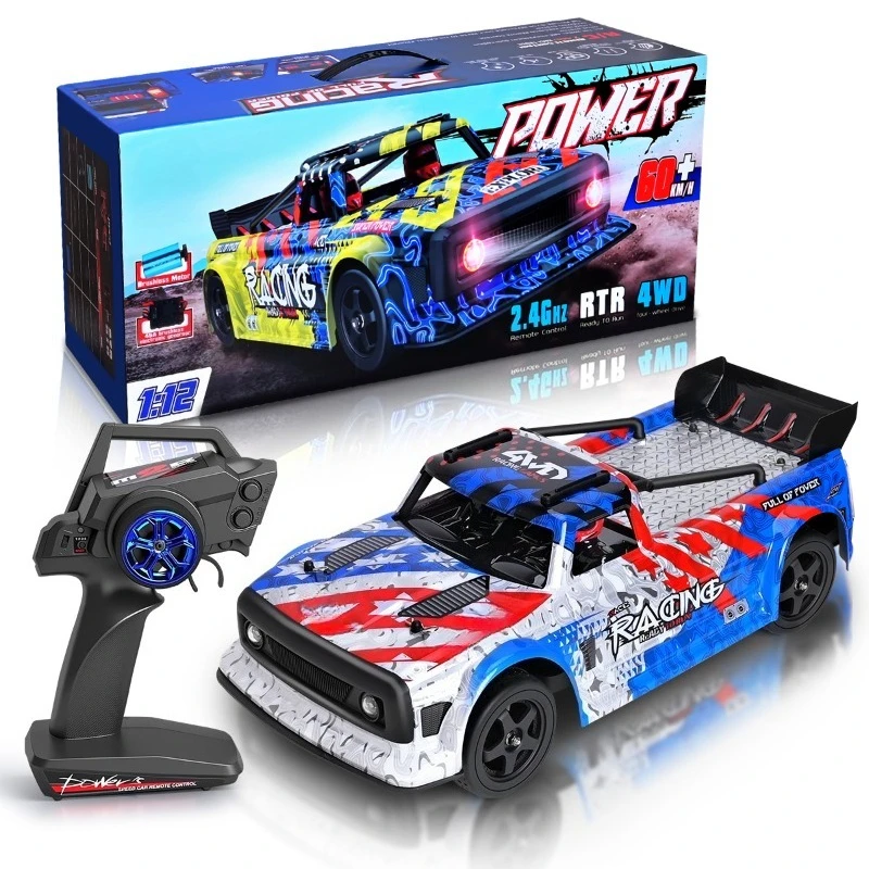 1/12 124020 RC Bürstenloser Motor Allradantrieb Flacher Sportwagen Simulation Wasserdichtes ferngesteuertes Auto Spielzeug