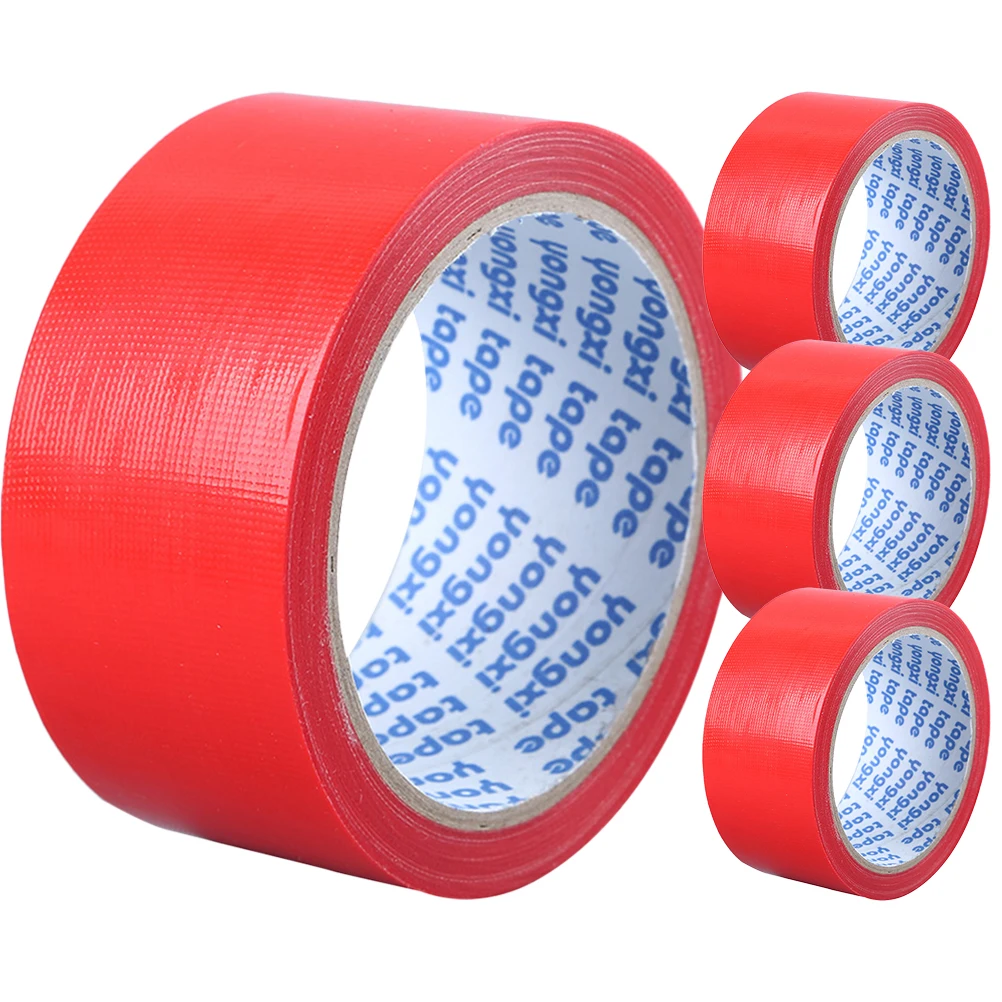 4 Rolls Waterproof Cloth Tape Heavy Duty Duct Manual Surface Protection Polyethylene and Gauze Fiber Strong Long Lasting