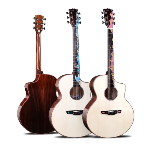

Dadarwood Fan Lan 41inch Acoustic Guitar Maple Spruce Ebony 16-String Gloss Finish Professional Performance Top Solid