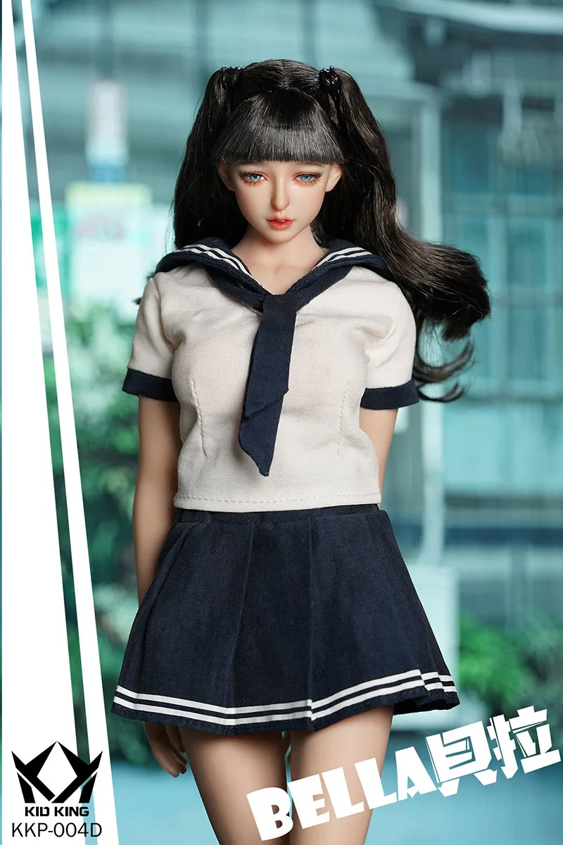 KID KING KKP004 1/6 스케일 밝은 피부 벨라 헤드 스컬프트 (플랜팅 속눈썹 포함) 헤드 조각 모델 12인치 여성 액션 피규어용