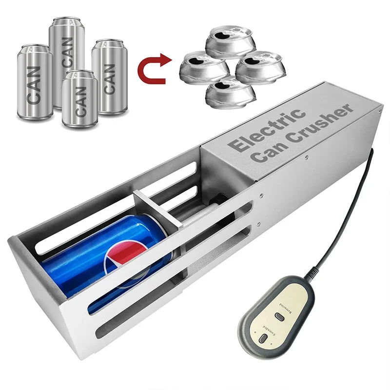 Household Electric Metal Can Crusher for Recycling 500ml Beer Soda Cans 350ml Plastic Water Bottles