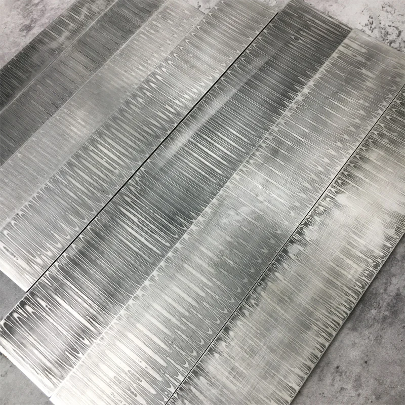 Damascus Steel VG10 - Forged Knife Blank with Water Ripple Pattern, Thousand Layer Steel for DIY