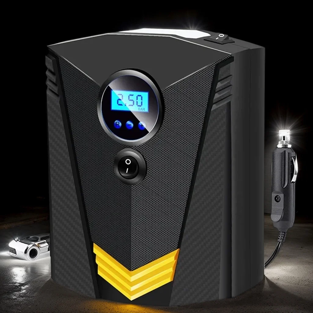 

​​Digital Tire Inflator - DC 12V Portable Air Compressor 150 PSI for Auto Motorcycles Bicycles​​