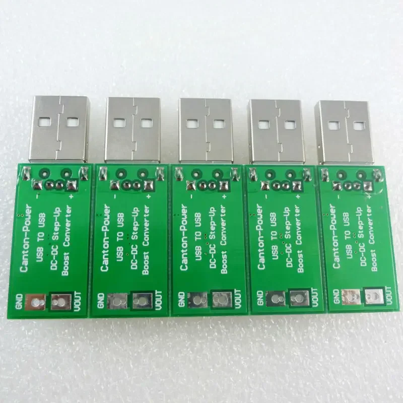 5 Pcs USB 5V to DC 6V 9V 12V 15V Adjustable Output DC DC Converter Step-up Boost UPS Module For PTZ camera Smart Home