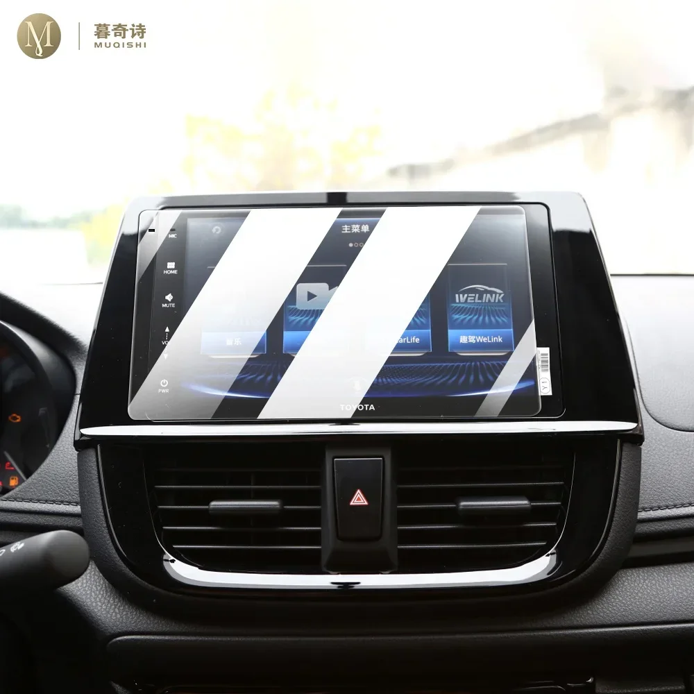 

For Toyota Vios 2022-2024 Car GPS navigation film LCD screen Tempered glass protective film Anti-scratch Film Interior Refit