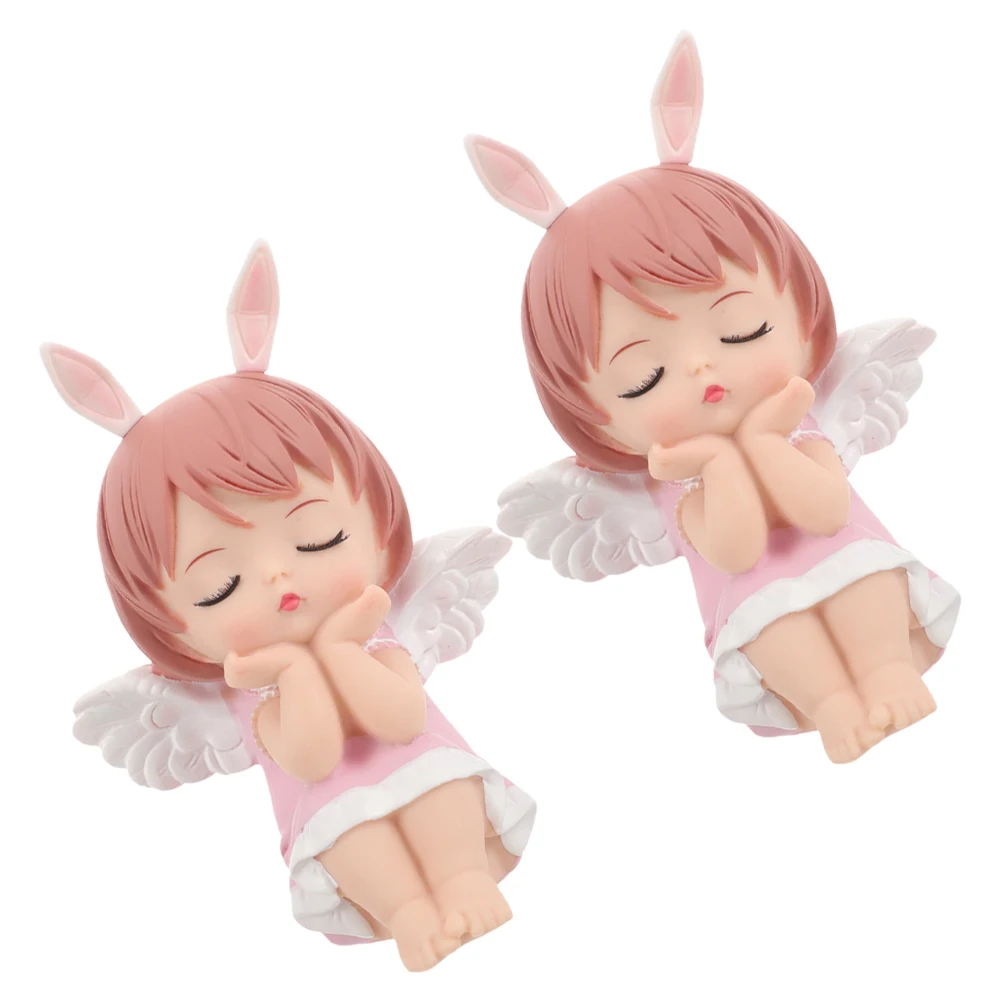 

2pcs Cake Decoration Girl Cartoon Cake Toppers Baking Party Decorations Kids Birthday Celebrations