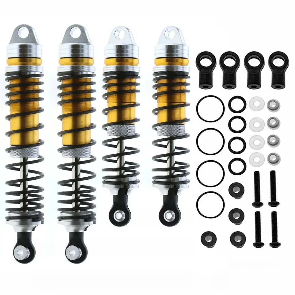 4PCS 1/10 RC Car Shock Absorbers Durable Suspension Shocks Upgrade Parts for Traxxas Slash Rustler Stampede Hoss VXL 2WD 4X4