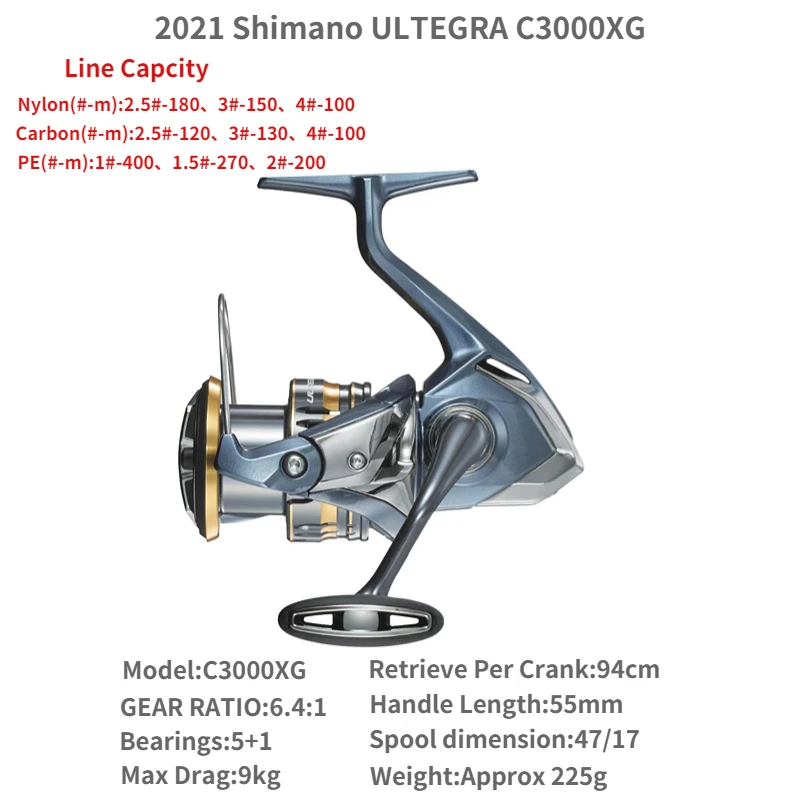 shimano 17 sustain c3000-hg spinning reel Shimano Spinning Reel 17 Sustain 3000Xg/C3000Gh/4000Xs/C5000Xg