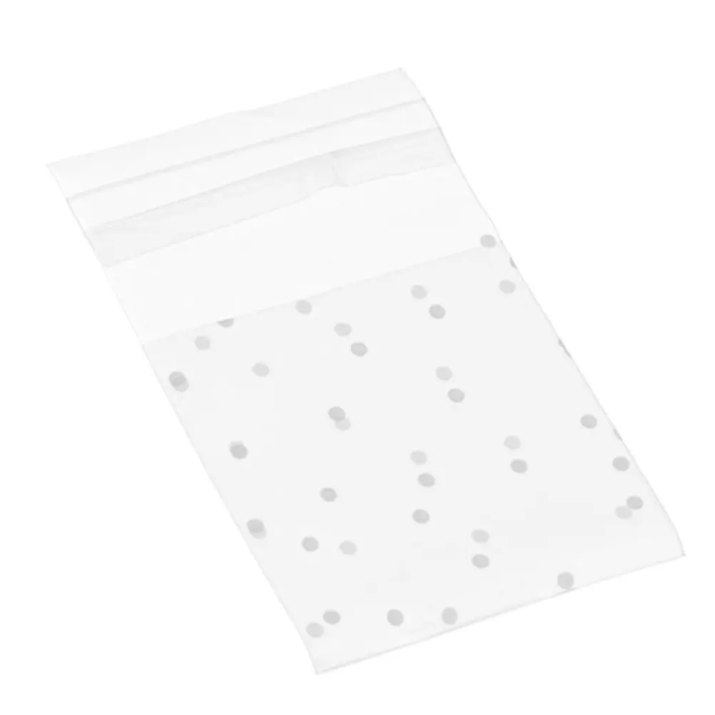 

100 pcs Baking Candy Halloween Bag Bags for Bakery Gift Wrapping White Half Transparent Snack Storage Packaging