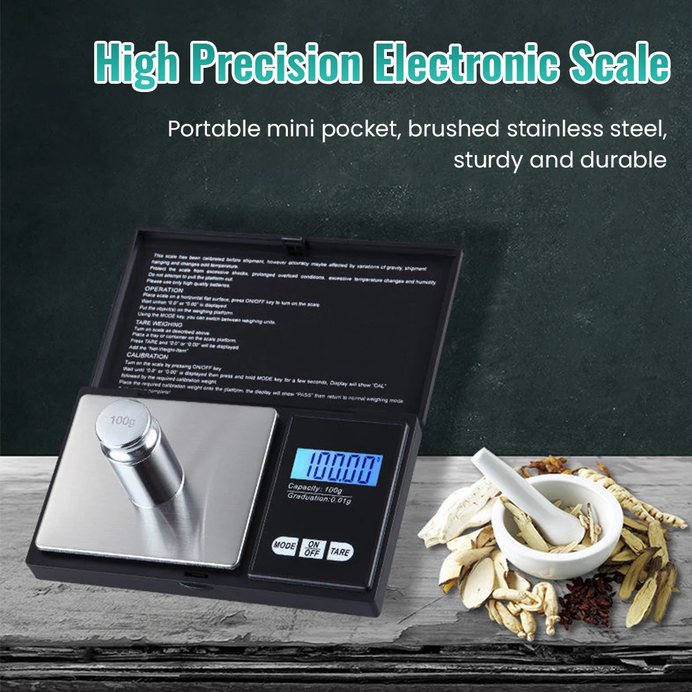 Precisione Mini Micro peso 0.1g bilancia in oro bilancia grammo bilancia elettronica portatile bilancia per gioielli