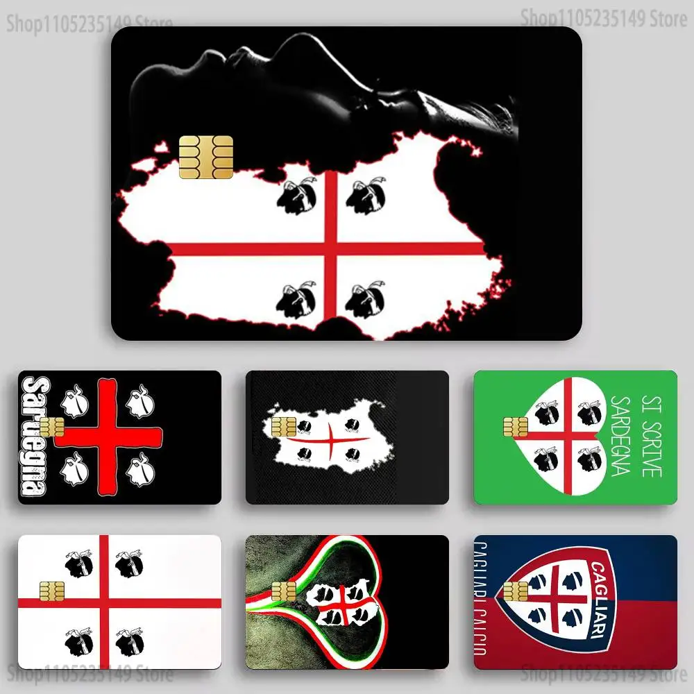 

Flag of Sardinia Sticker Film Tape Skin for Credit Card Debit Card Cartoon Waterproof Stickers Small Chip