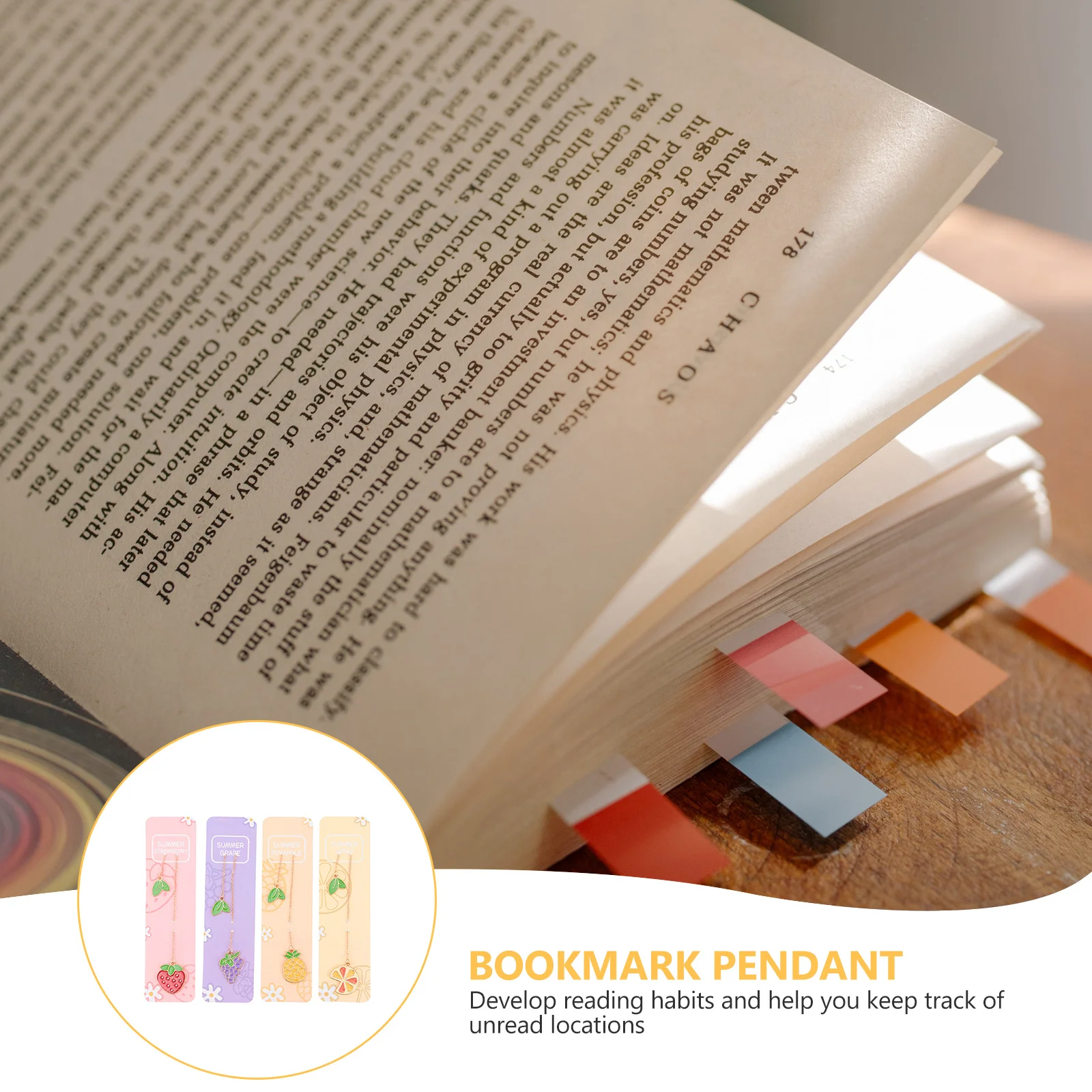 

1Set Creative Metal Bookmark Pendant Alloy Reading Bookmarks for Students Gifts Book Page Marker Alloy Bookmark