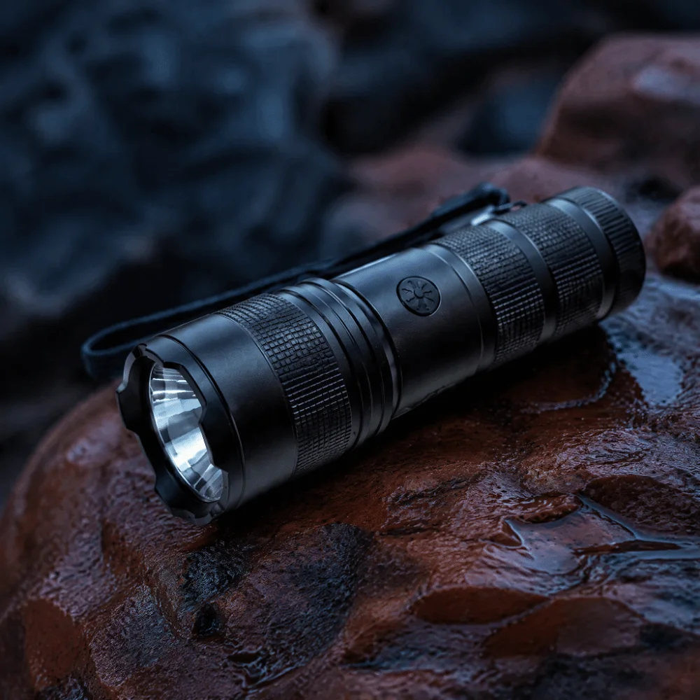High-Intensity Long-Range Flashlight High Lumen Bright Rechargeable Flashlight Digital Display Portable