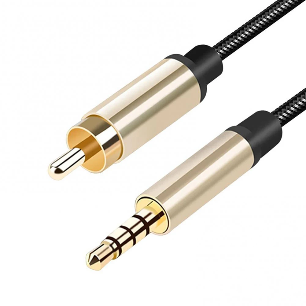 Gold Plated Coaxial Audio Converter Cable 3.5MM to RCA