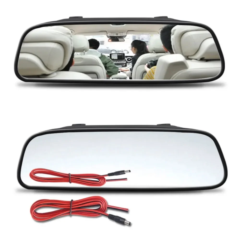 QueenDer Car Rearview Camera for Vehicle Parking Rearview Mirror Camera 4.3-inch Screen HD Reversing Camera