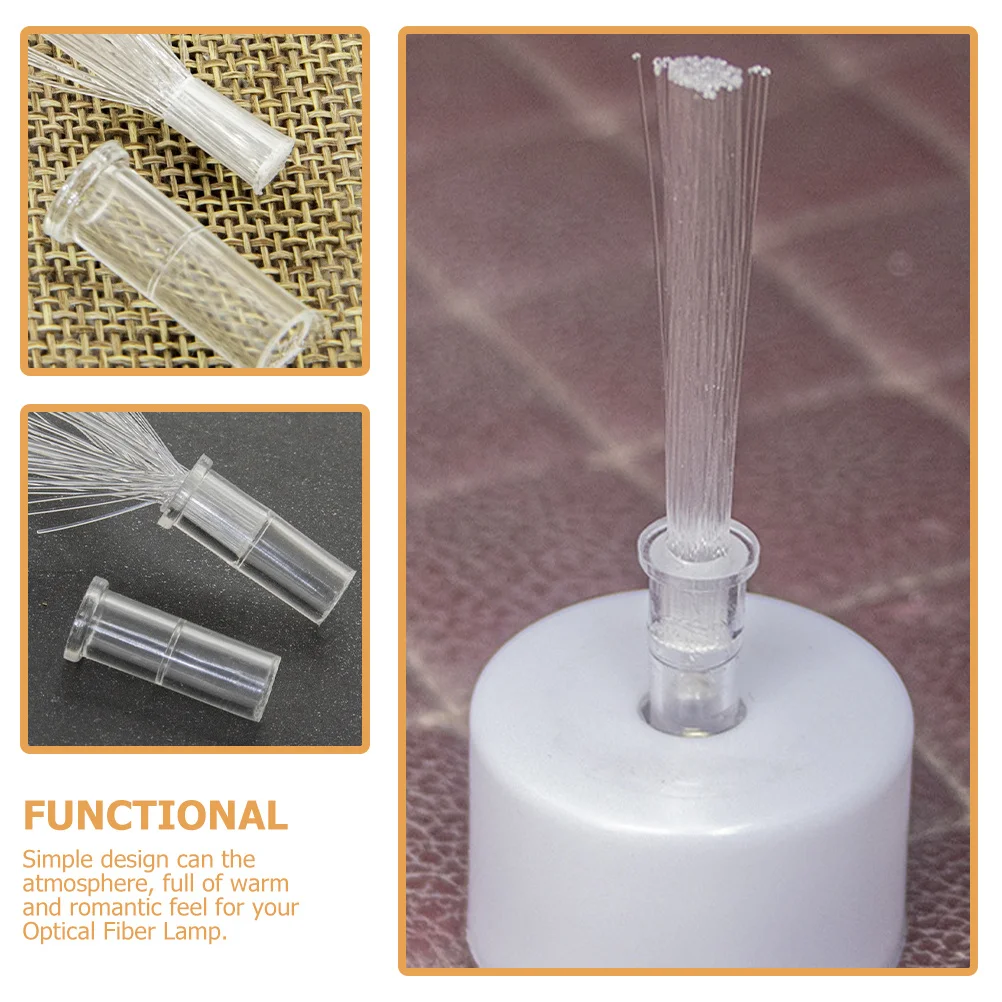 

50 шт., рукава для ламп из оптического волокна, пластиковые крепежные трубки, простая установка, замена для оптических ночников, рукава для окружающего освещения