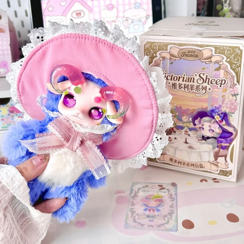 

Коллекционная виниловая плюшевая кукла Fecoco Victoria Sheep Series Blind Box: Фантастическое существо, новогодняя игрушка, декоративное украшение, подарки