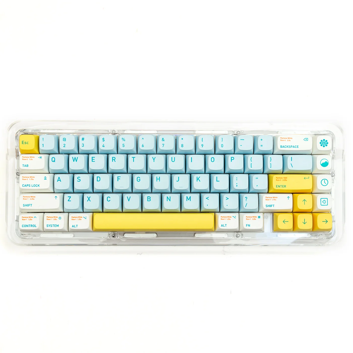 

The dream of the shallow key cap XDA is highly fresh. pbt material is thermally sublimated. Ningzhi K75 61/68/84/87/980