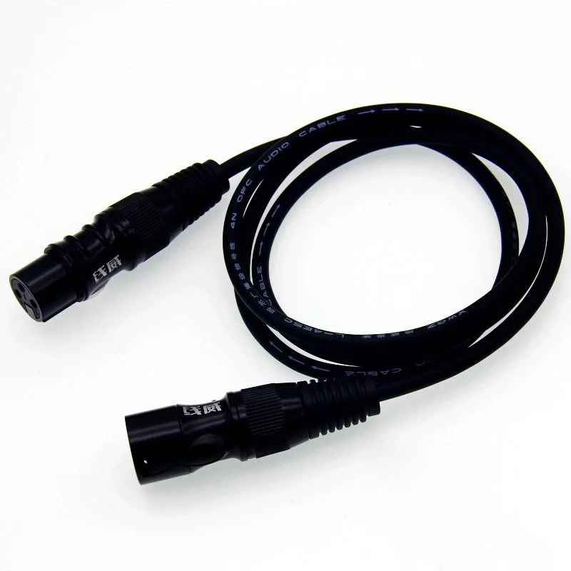 3Pin XLR Cable Male to Female 4N OFC Professional Audio Cord Shielded For Microphone Mixer Speaker Amplifier 0.5m 1m 2m 3m 5m