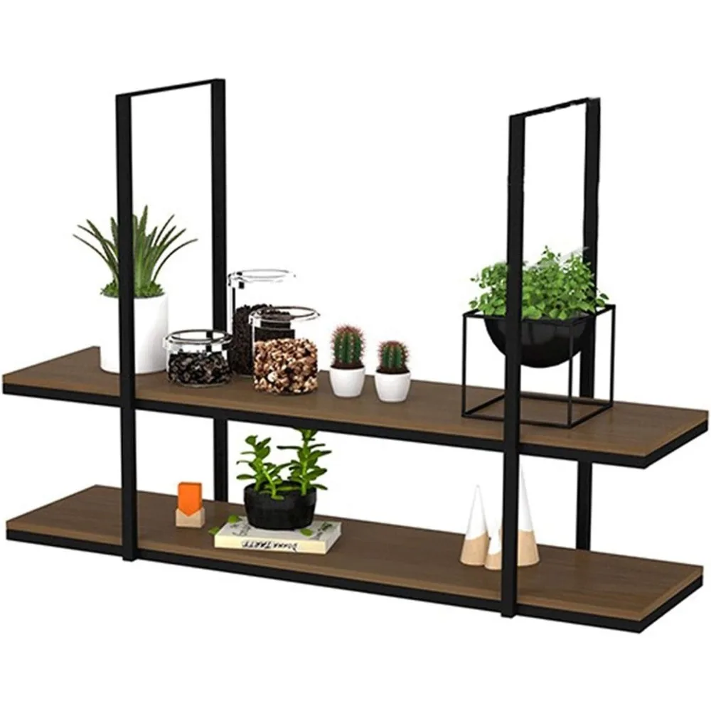 

Ceiling Hanging Shelves for Plants Flowers Decoration Floating Shelf Suspended Iron Art Wall Storage Shelving Display Rack in Ki