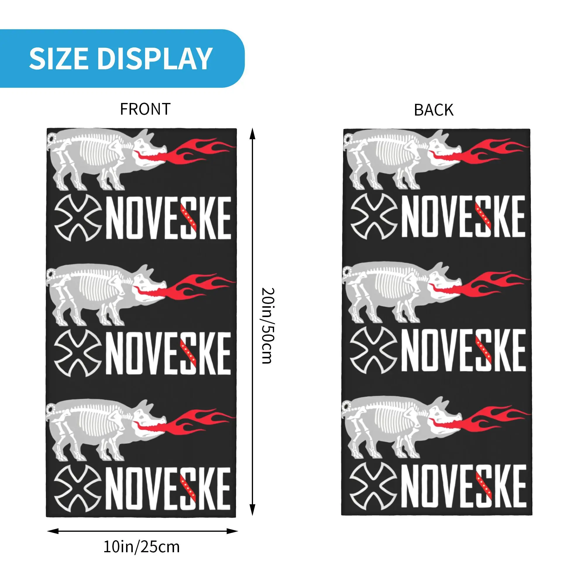 Noveske Rifleworks Bandana Neck Cover Printed Gun Face Scarf Multifunctional Balaclava Running for Men Women Adult All Season
