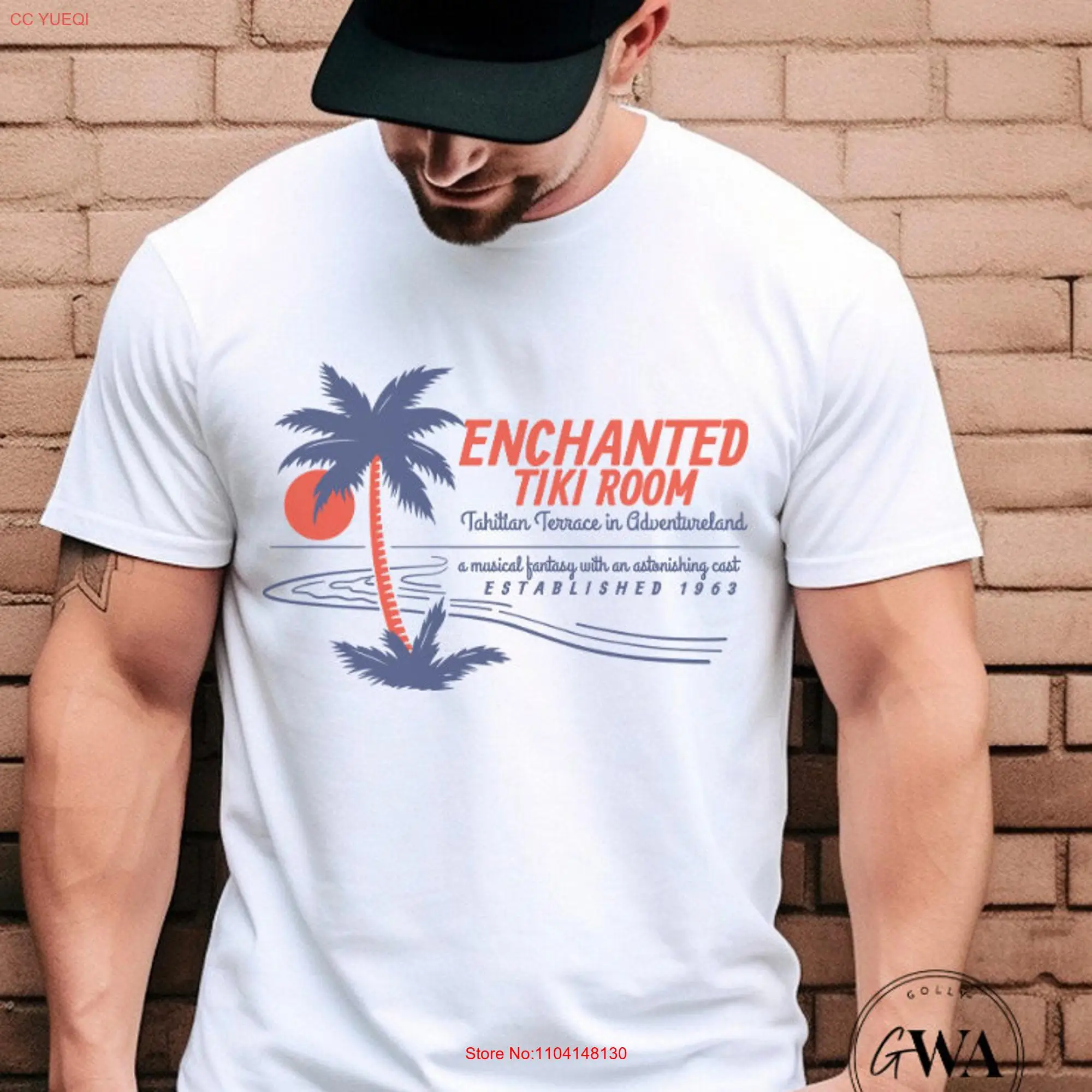 Enchanted Tiki Room Tahitian Terrace Adult  Jersey T Shirt AT529 long or short sleeves