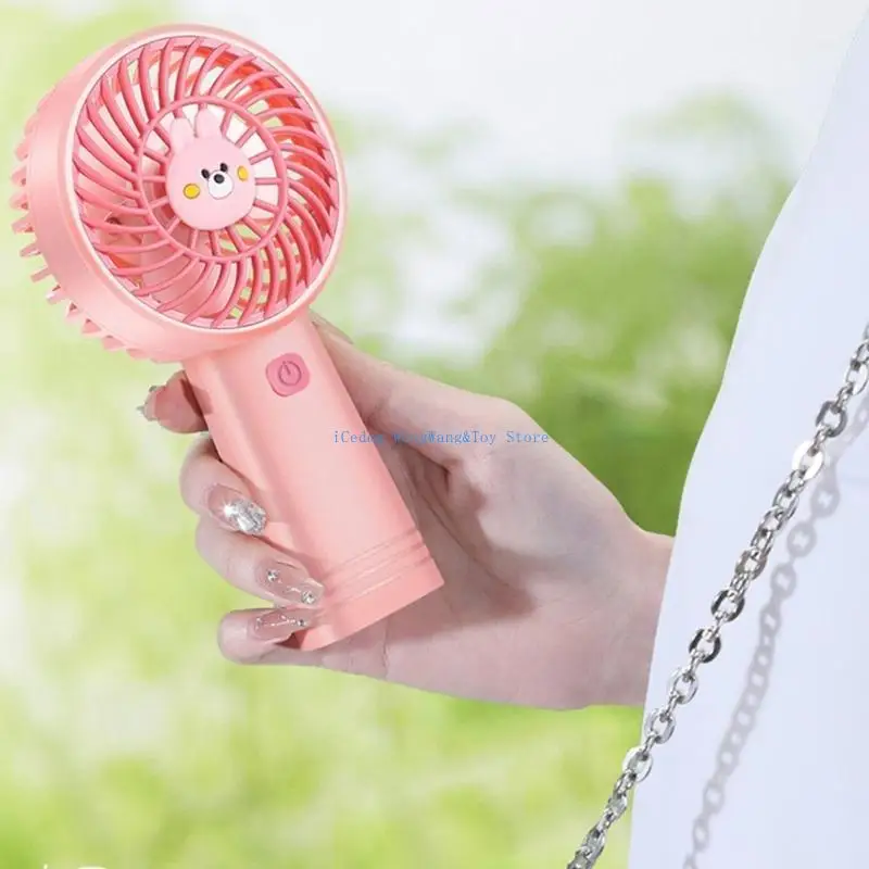 

MOLF Handheld Small Pocket Fan Ultra-Quiet Portable Student Fan USB Rechargeable Mini Table Fan for Travel Office Outdoor