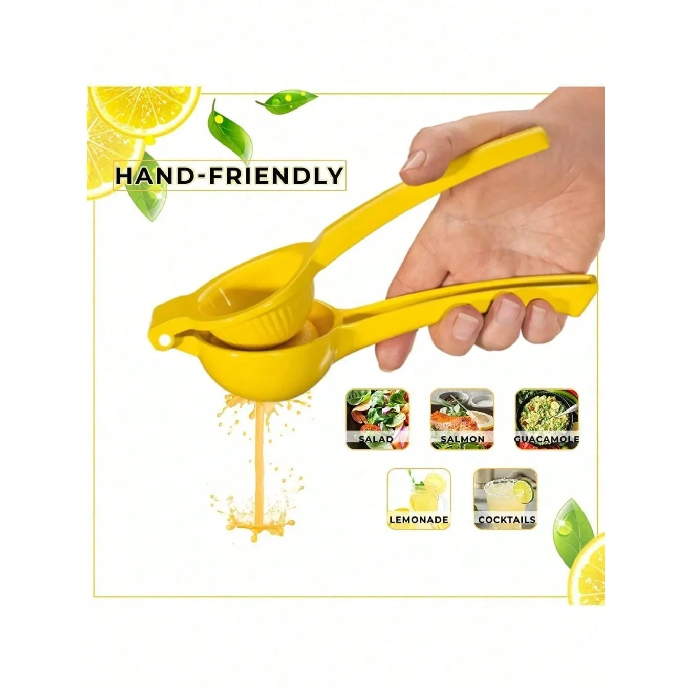 Espremedor de Limão Manual, Ferramenta de Cozinha para Fazer Suco, Espremedor de Limão