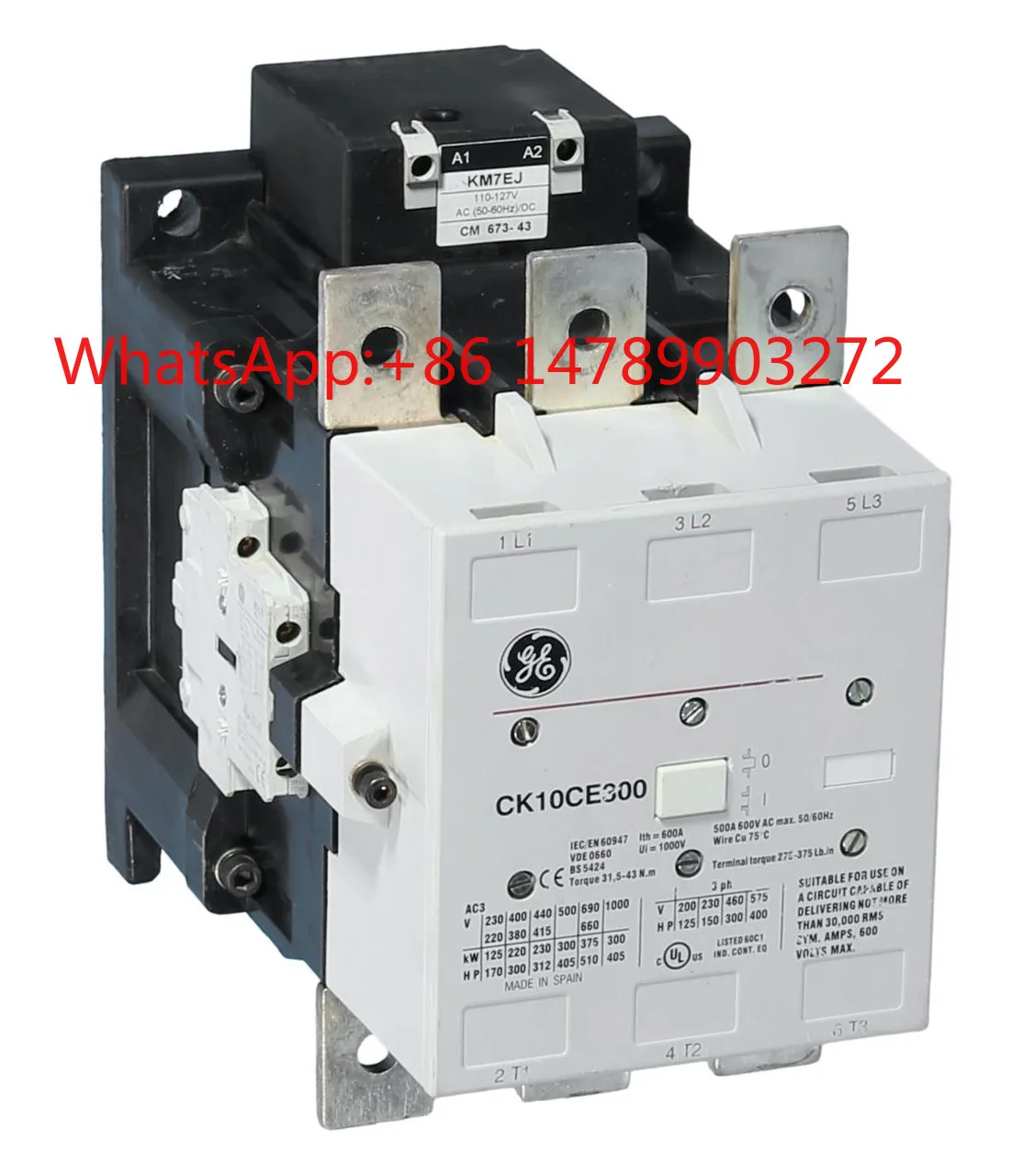 High power three phase magnetic contactor industrial automation cabinet power switching accessory