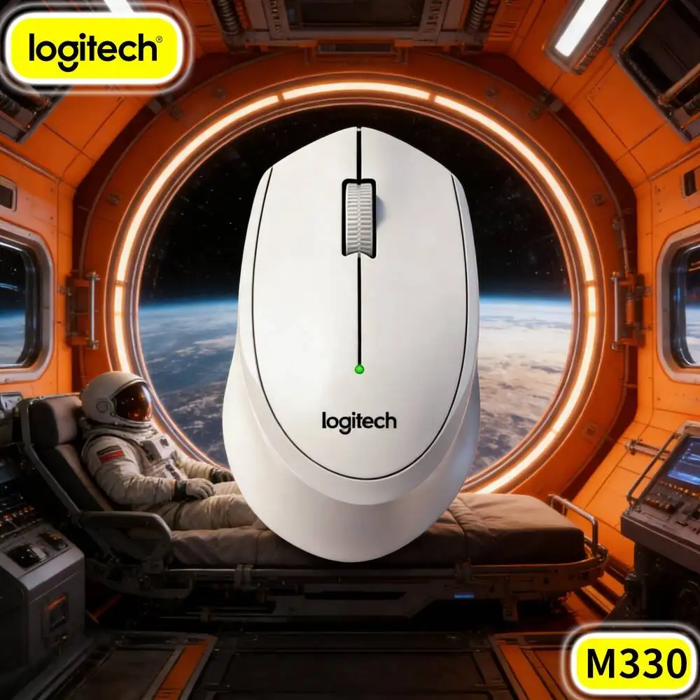 Assist Web Navigate File Organize Work Logitech M330 Silent Wireless Mouse Dependable Pointer For Desktop Notebook Office Task