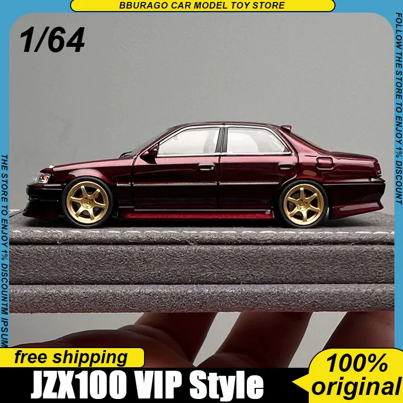 

In Shock Mortal 1:64 Jzx100 Classic Sedan Diecast Model Vip Style Limited Edition Malaysian Expo Collectible Replica Toy Boy Kid