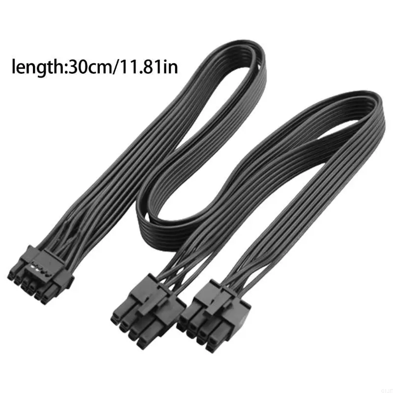 Q1JC 30cm PCIE 5.0 Cable 16AWG 2pin to 16pin 12VHPWR كابل للتكامل