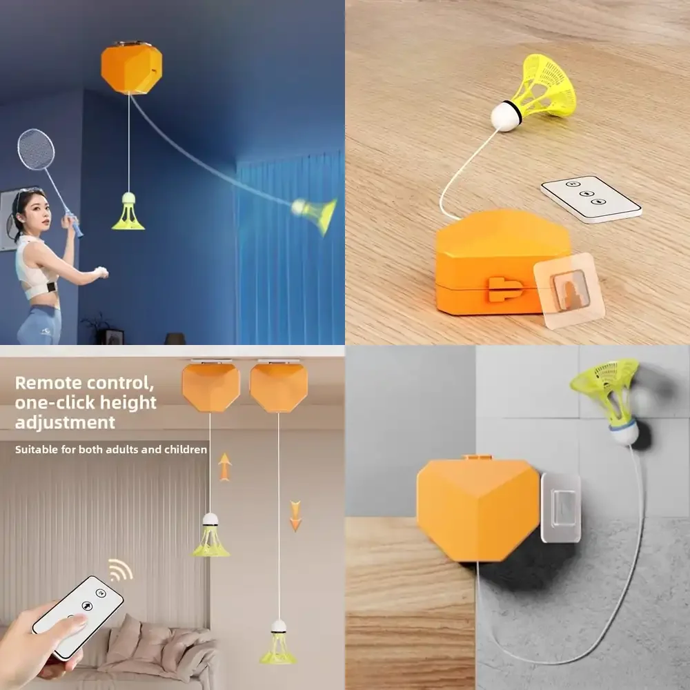 

WAP01 Adjustable Rebound Badminton Trainer Single Practice Swing Training Device Indoor Swings Trainer Portable Sports