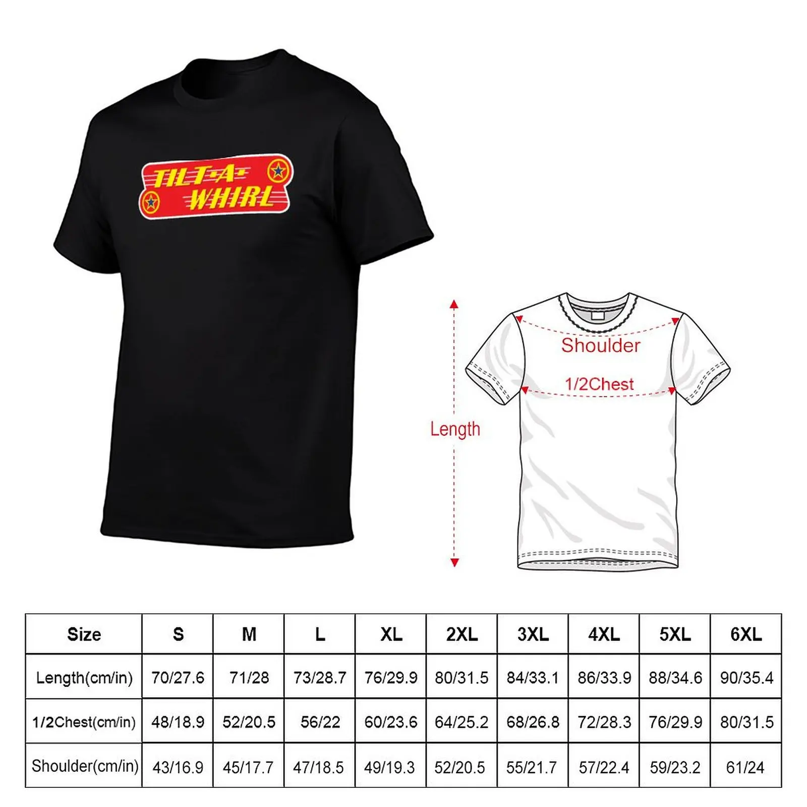 Tilt-A-Whirl T-Shirt man clothes oversized graphic tee Blouse cute clothes shirts graphic tee men