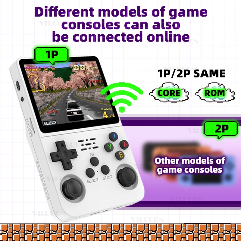 2025 ARKOS R36S ريترو وحدة تحكم بجهاز لعب محمول 50Emulator ل PSP PS1 المحمولة لعبة فيديو وحدة التحكم جيب لعبة لاعب 256G/128G هدية
