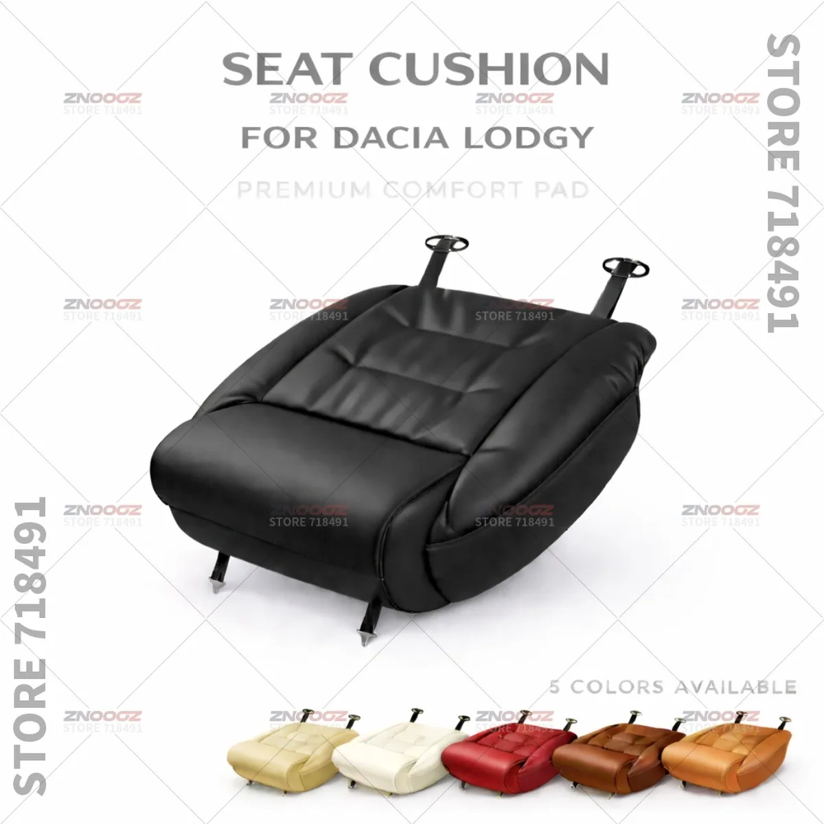 For Dacia Lodgy Seat Leg Support Extension Cushion Thigh Support Pillow Memory Foam Leather Leg Extender Interior Accessories
