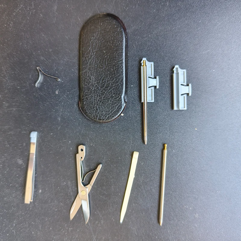 7 Types Knife DIY Making Parts Scissors Spring Tweezers Toothpick Ball-point Pen for 58MM Victorinox Swiss Army Knives Replace