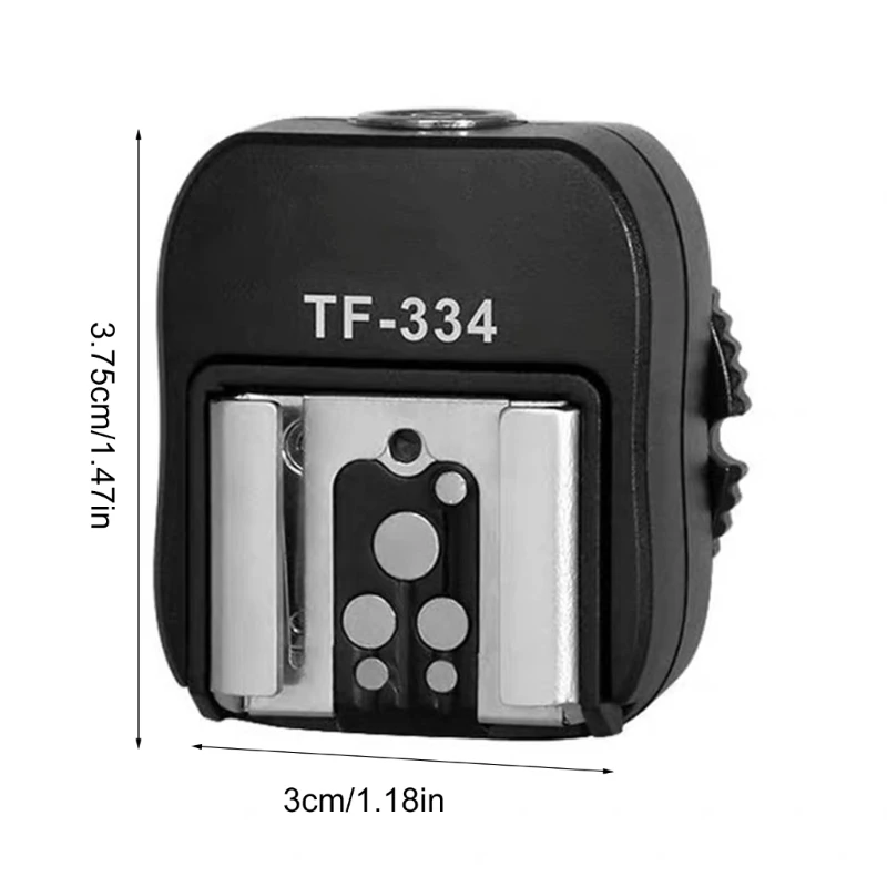 L74B TF334 Flashing Hot Shoe Sync Adapter with PC Sync Port Dedicated Hotshoe Adapter